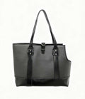 Vintage Leather Canvas Tote Pet Carrier
