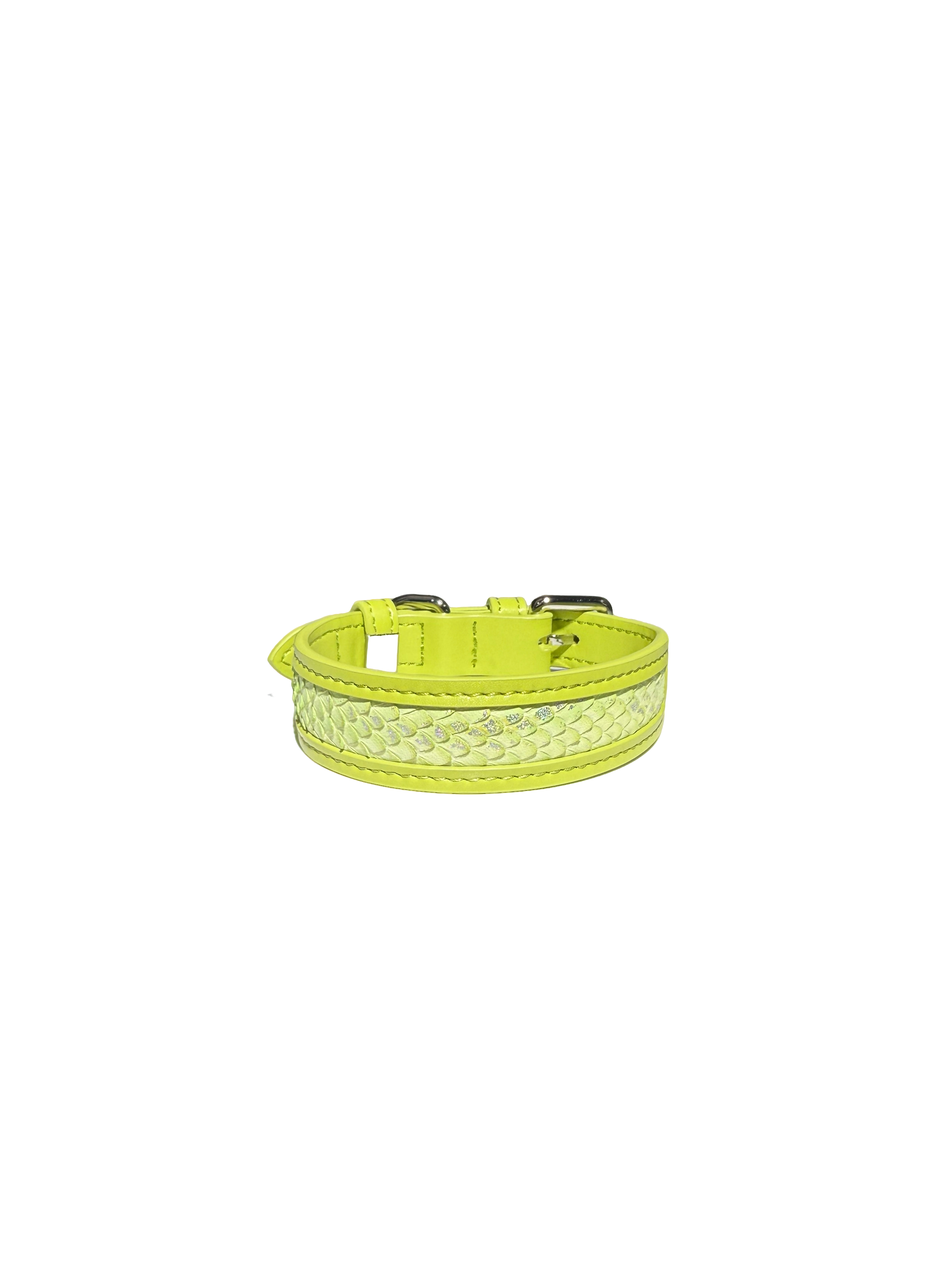 Haute Couture Knife-cut Snake Pattern Collar