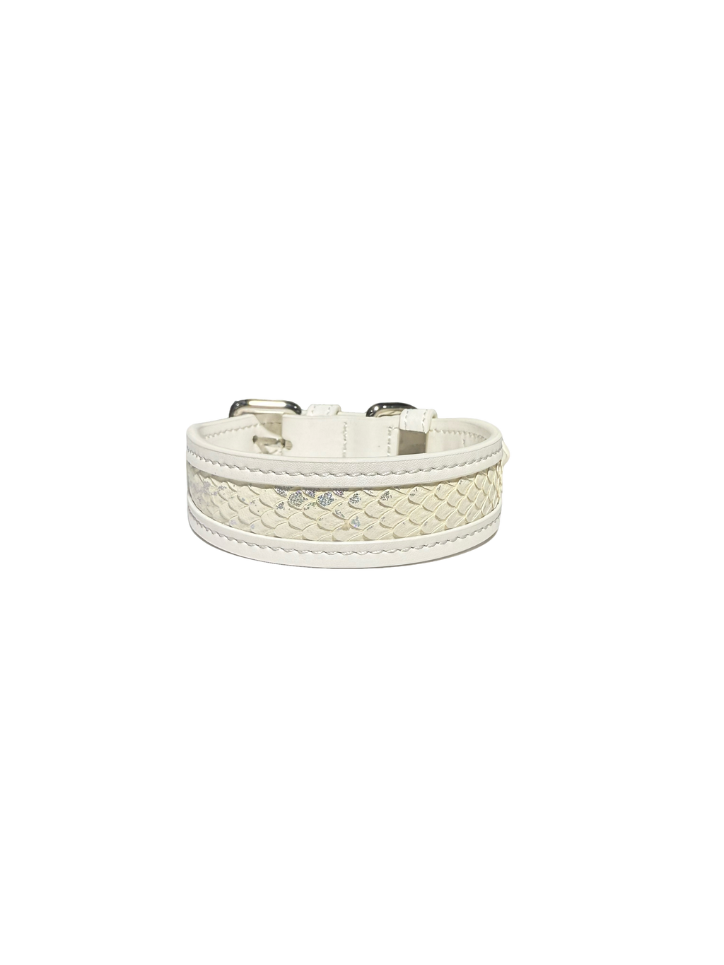 Haute Couture Knife-cut Snake Pattern Collar