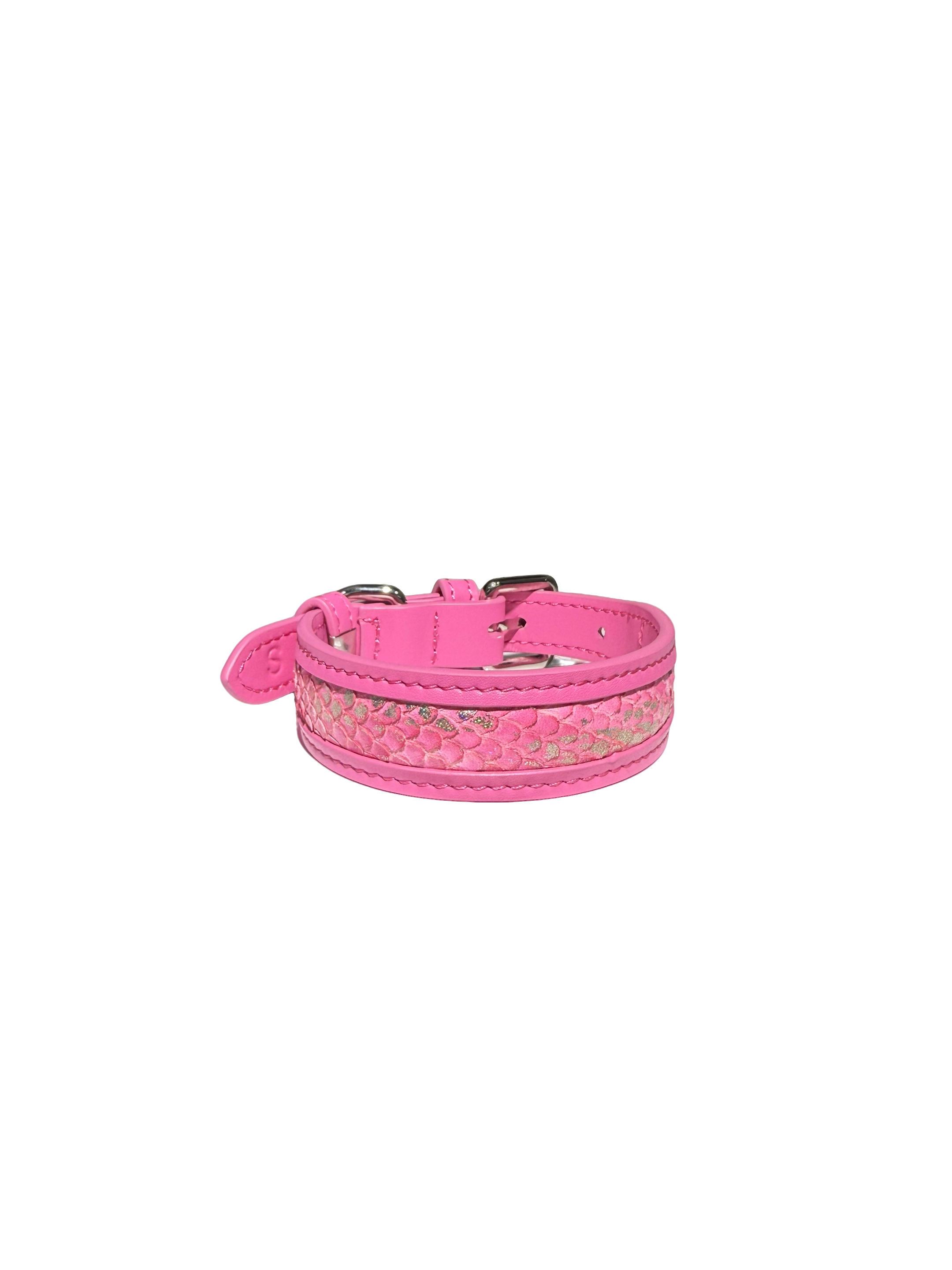 Haute Couture Knife-cut Snake Pattern Collar