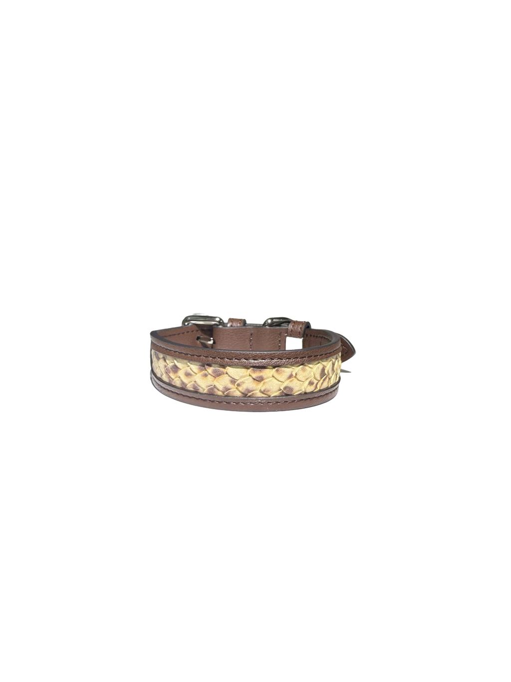Haute Couture Knife-cut Snake Pattern Collar