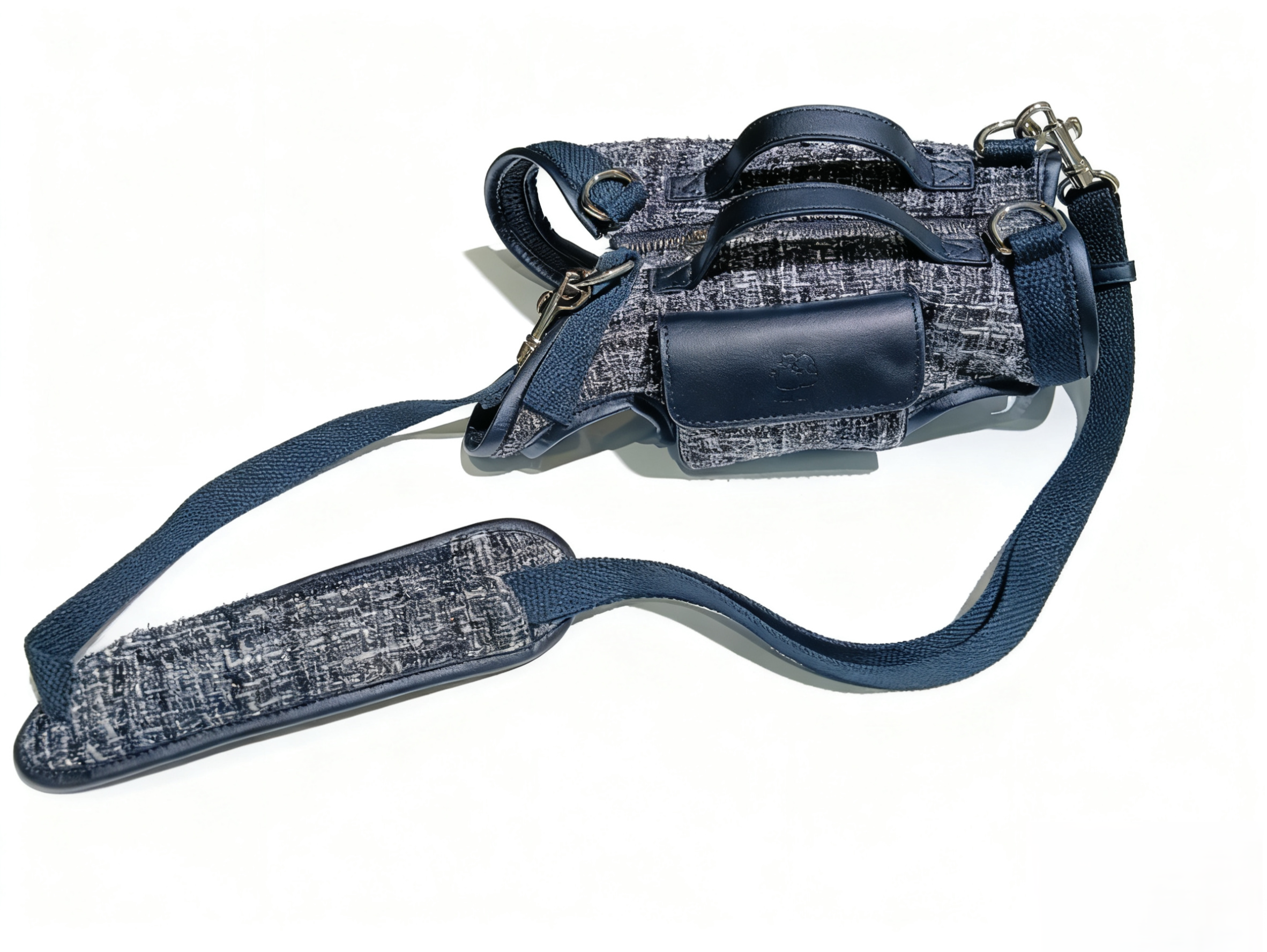 Tweed woven Shoulder Horizontal Bag
