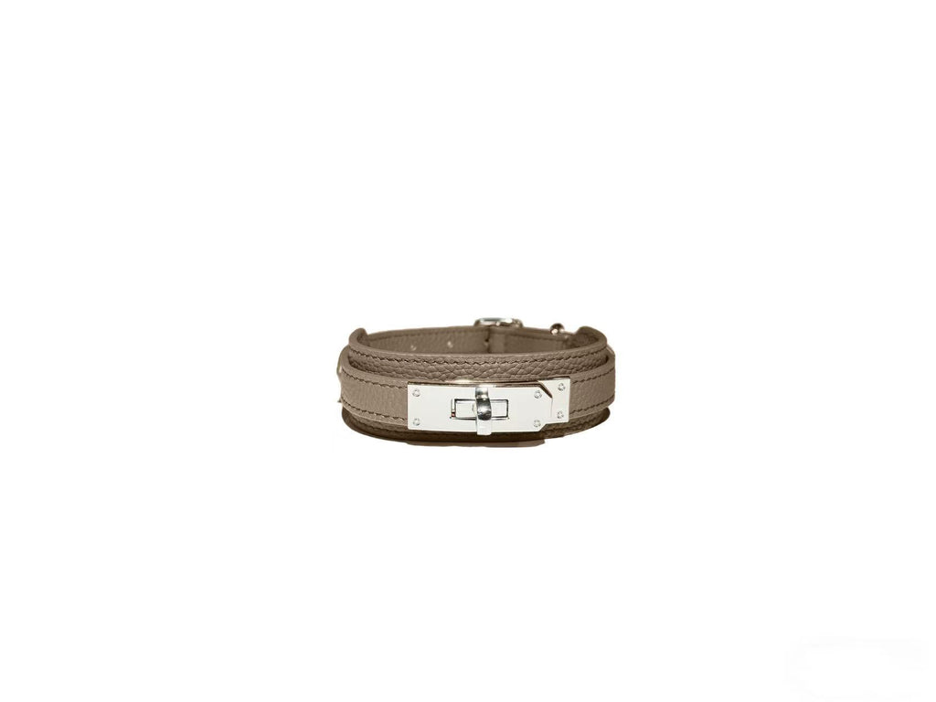 Grain Genuine Leather Haute Couture Collar