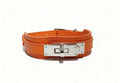 Grain Genuine Leather Haute Couture Collar