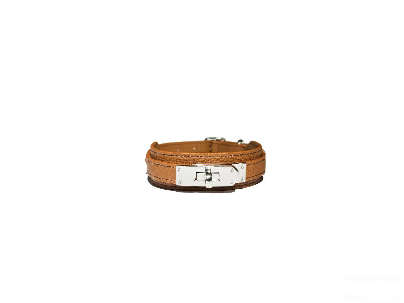 Grain Genuine Leather Haute Couture Collar