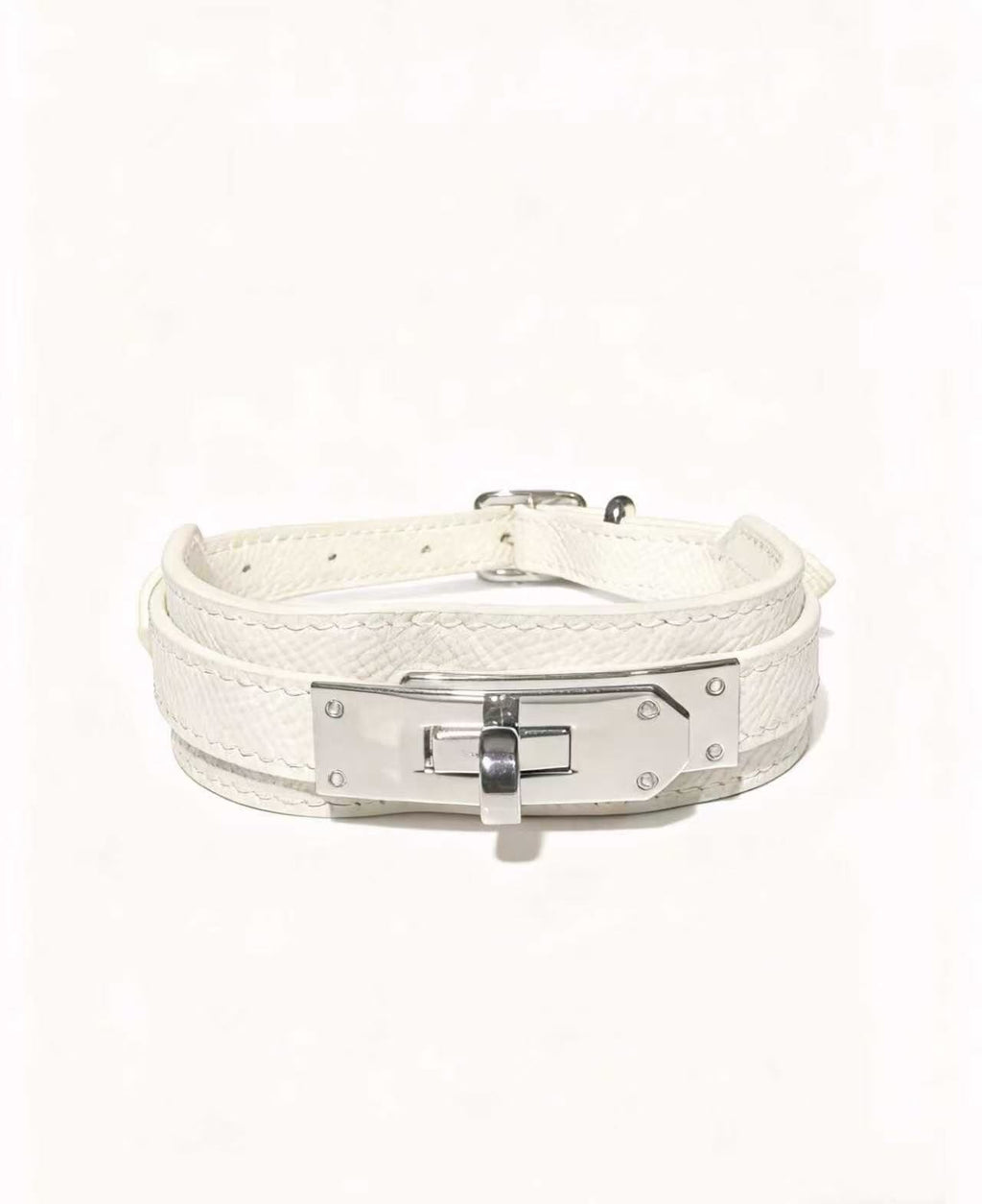 Grain Genuine Leather Haute Couture Collar