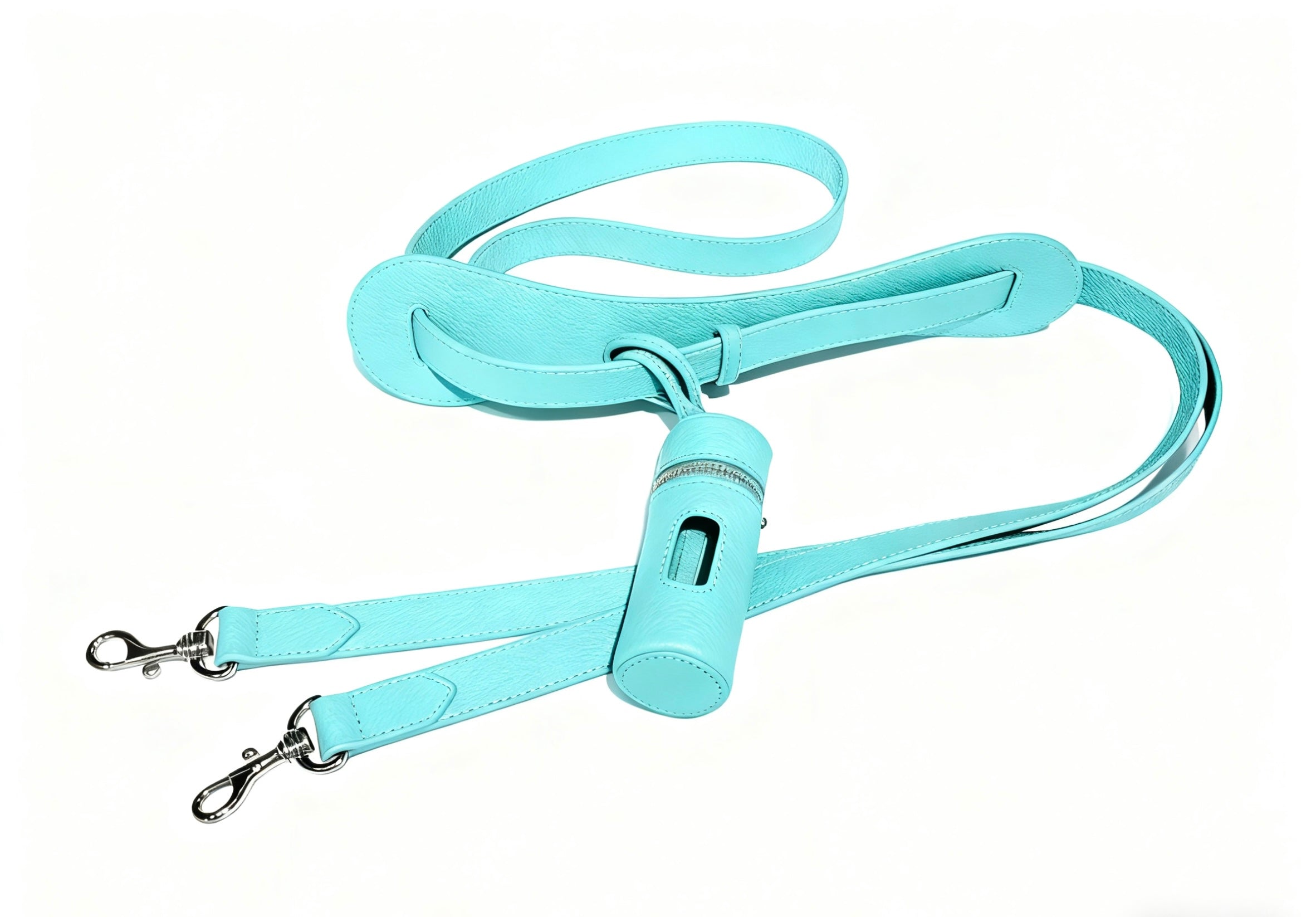 Palm Pattern Genuine Leather Leash