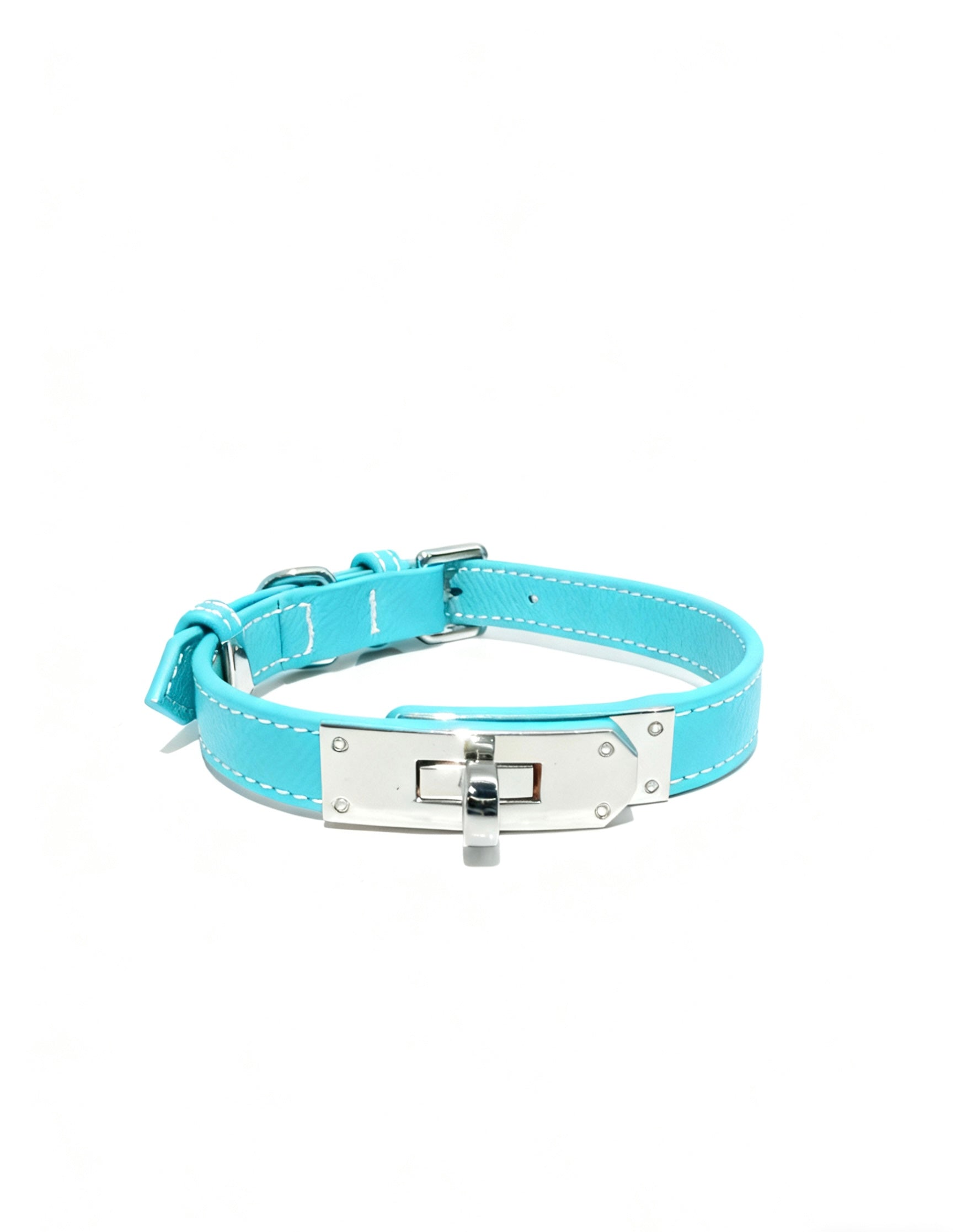 Palm Pattern Genuine Leather Collar