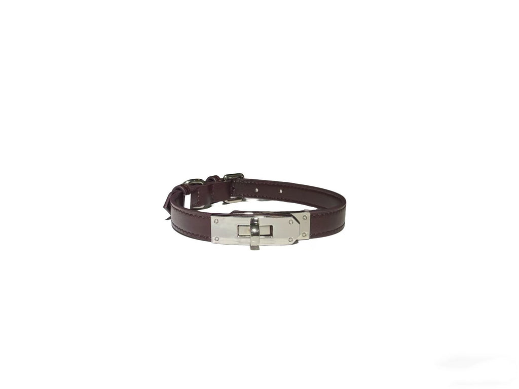 Vegetable-tanned Genuine Leather Collar