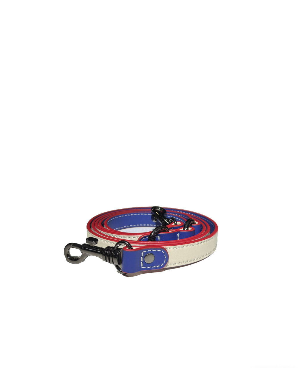 Dual-color Contrast Genuine Leather Leash