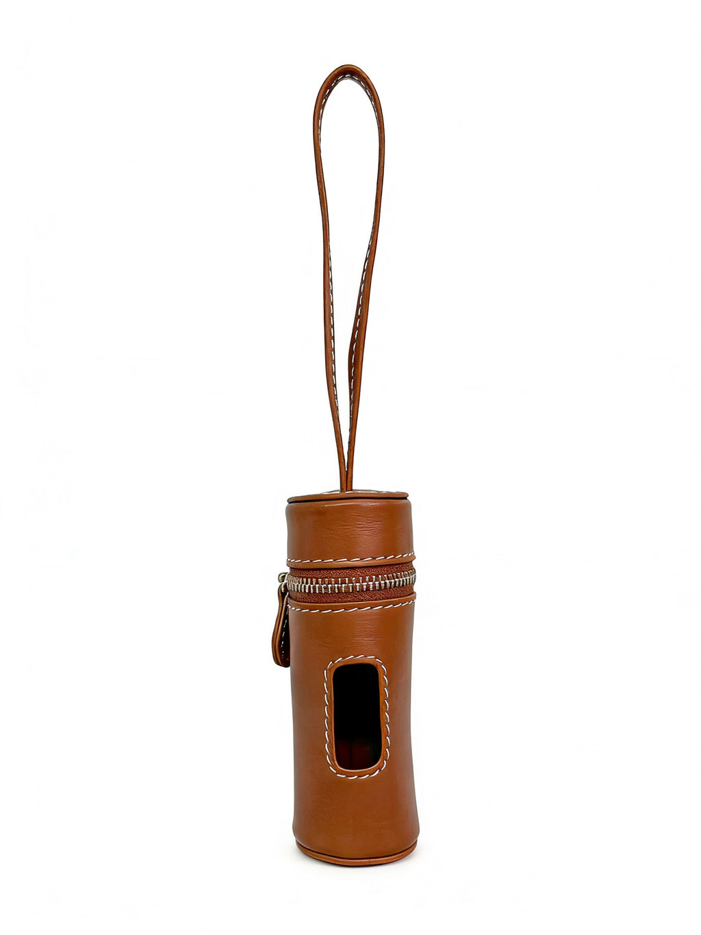 Vegetable-tanned Genuine Leather Poop Bag Holder