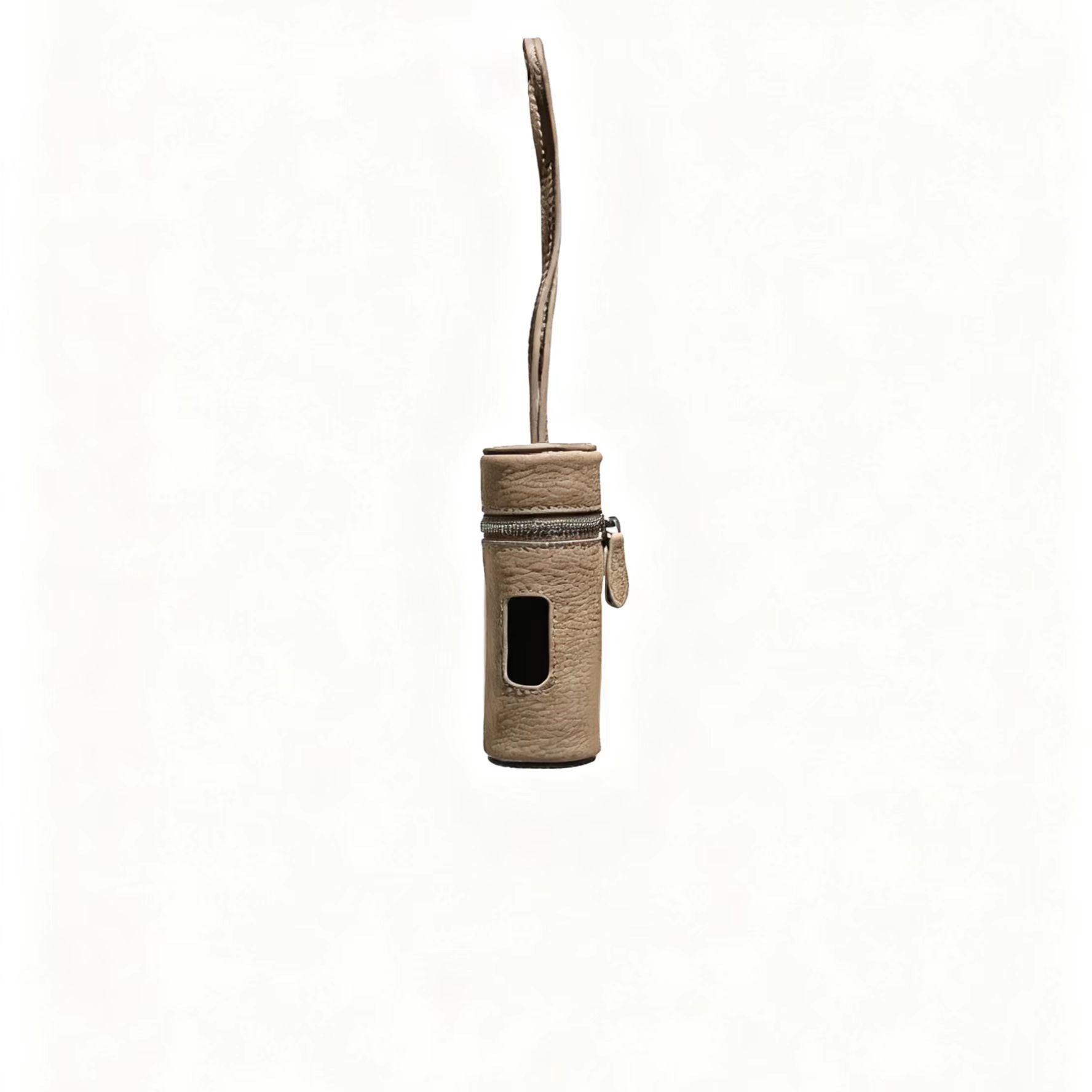 Genuine Leather Palm Pattern Poop Bag Holder