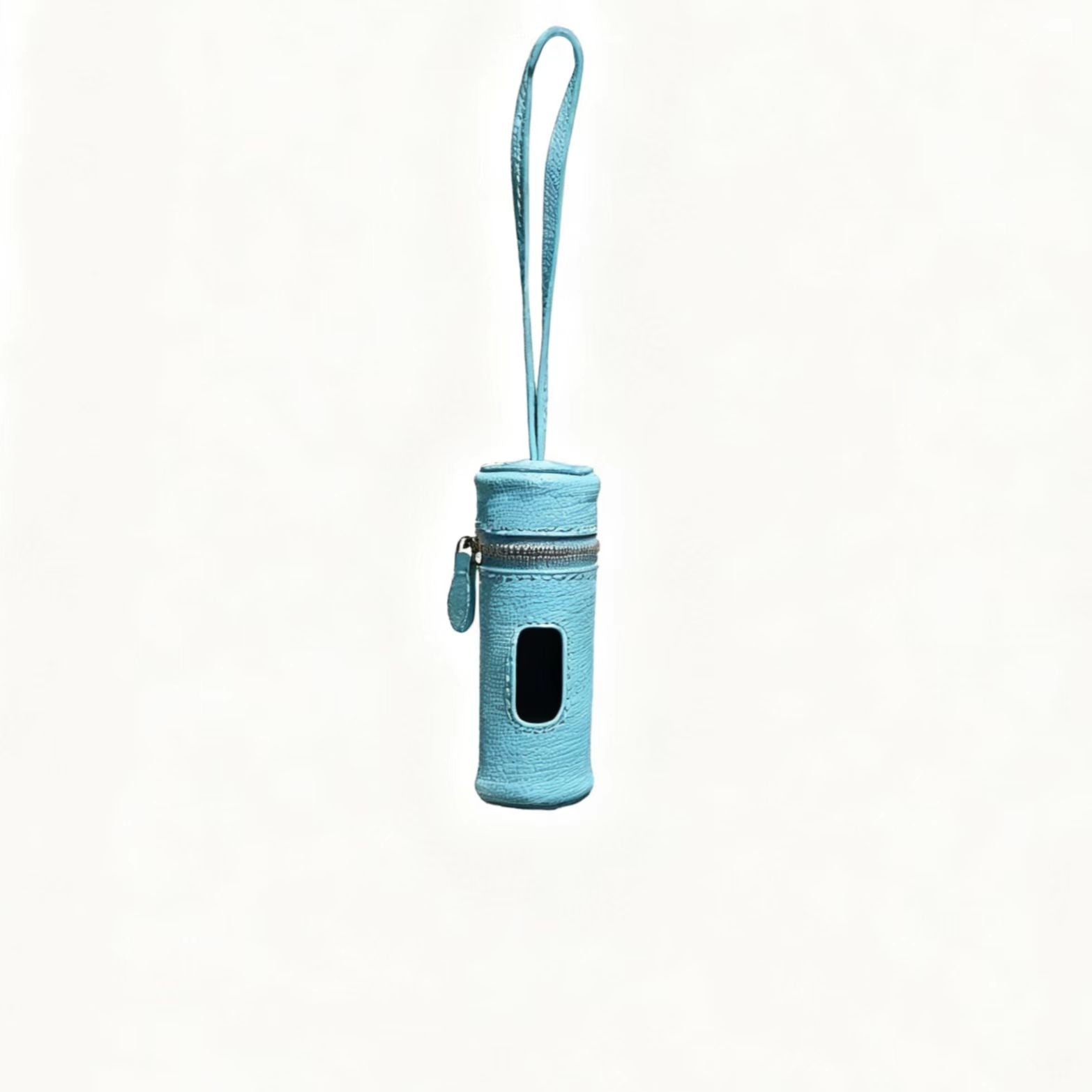 Genuine Leather Palm Pattern Poop Bag Holder