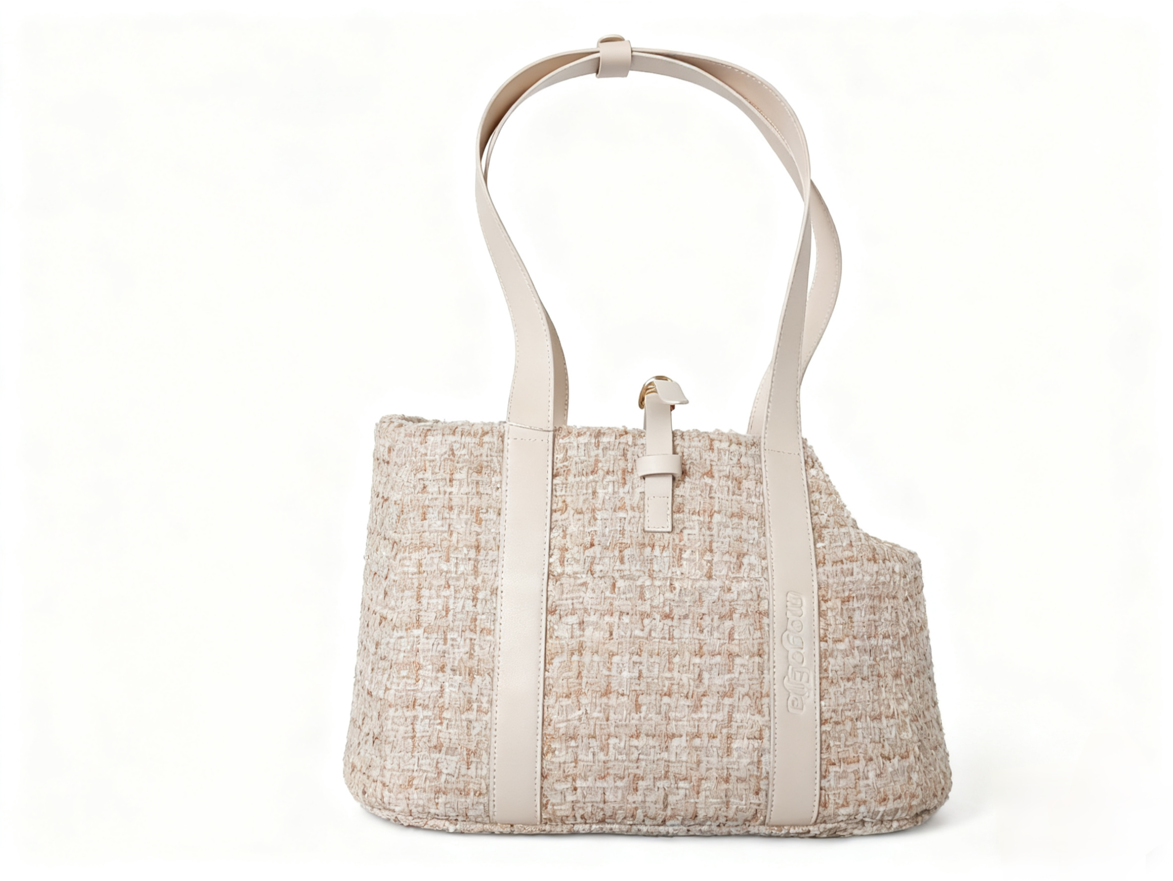 Tweed woven Pet Outing Bag