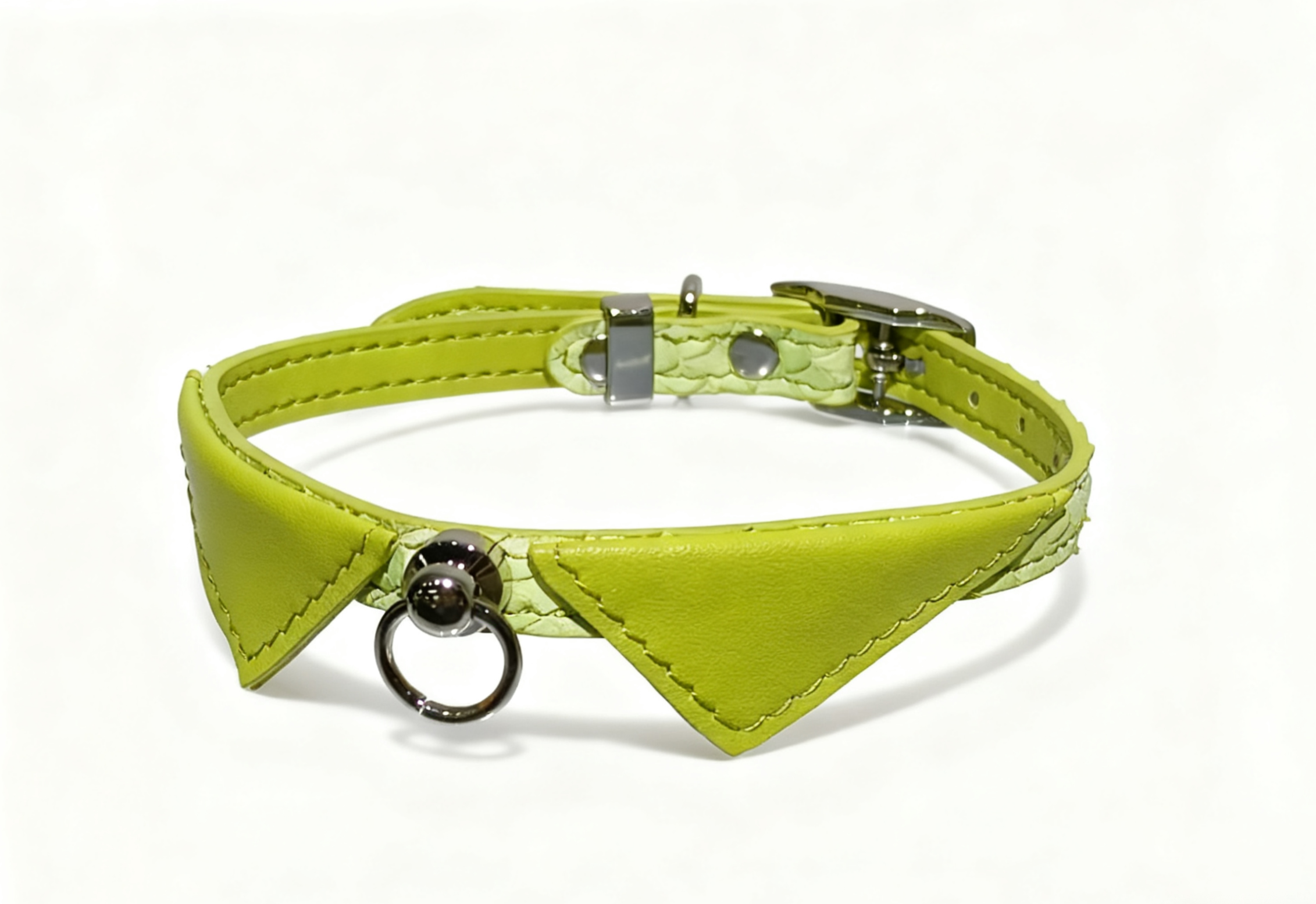 Haute Couture Knife-cut Snake Pattern Sequin Collar