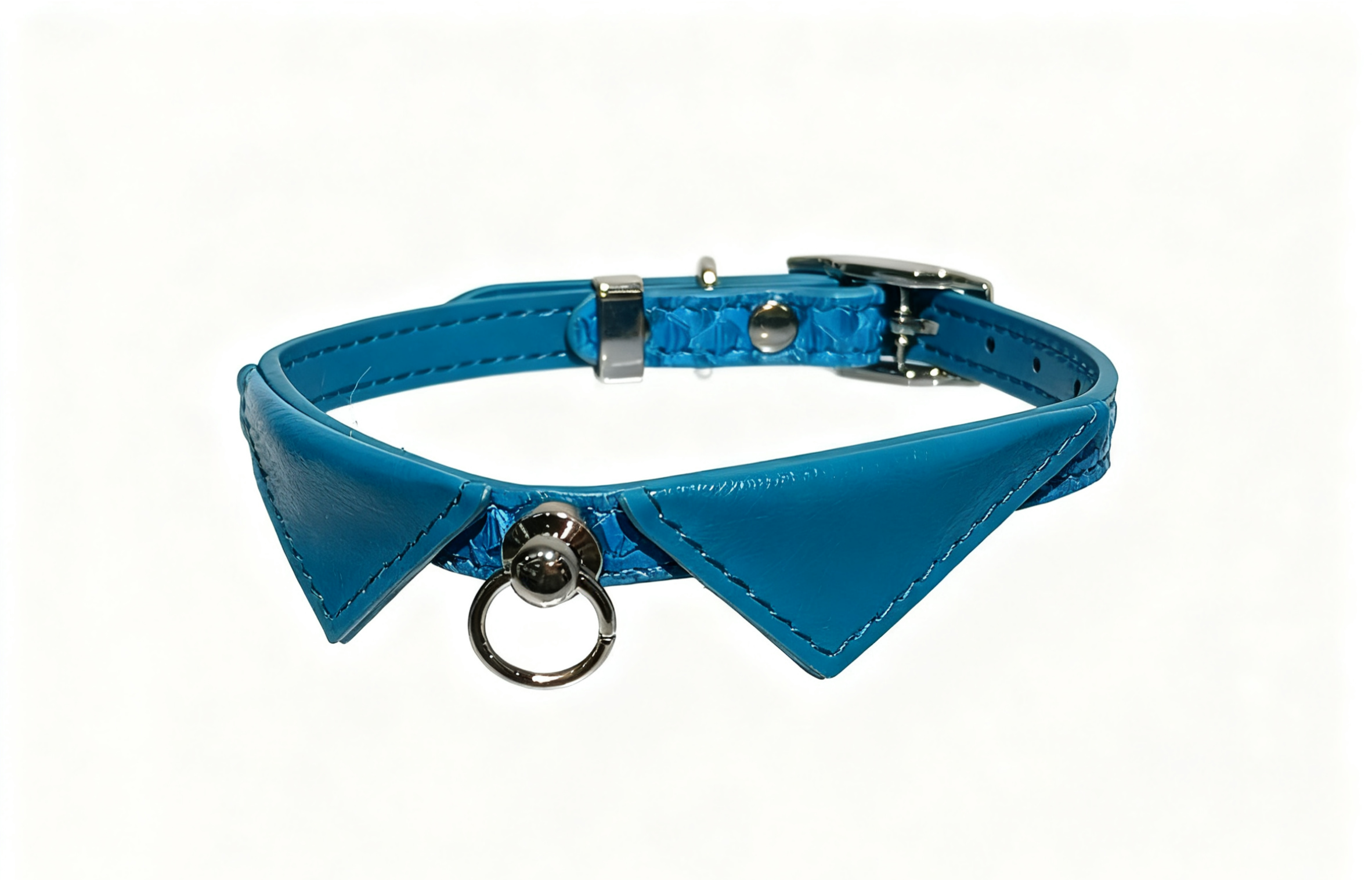 Haute Couture Knife-cut Snake Pattern Sequin Collar