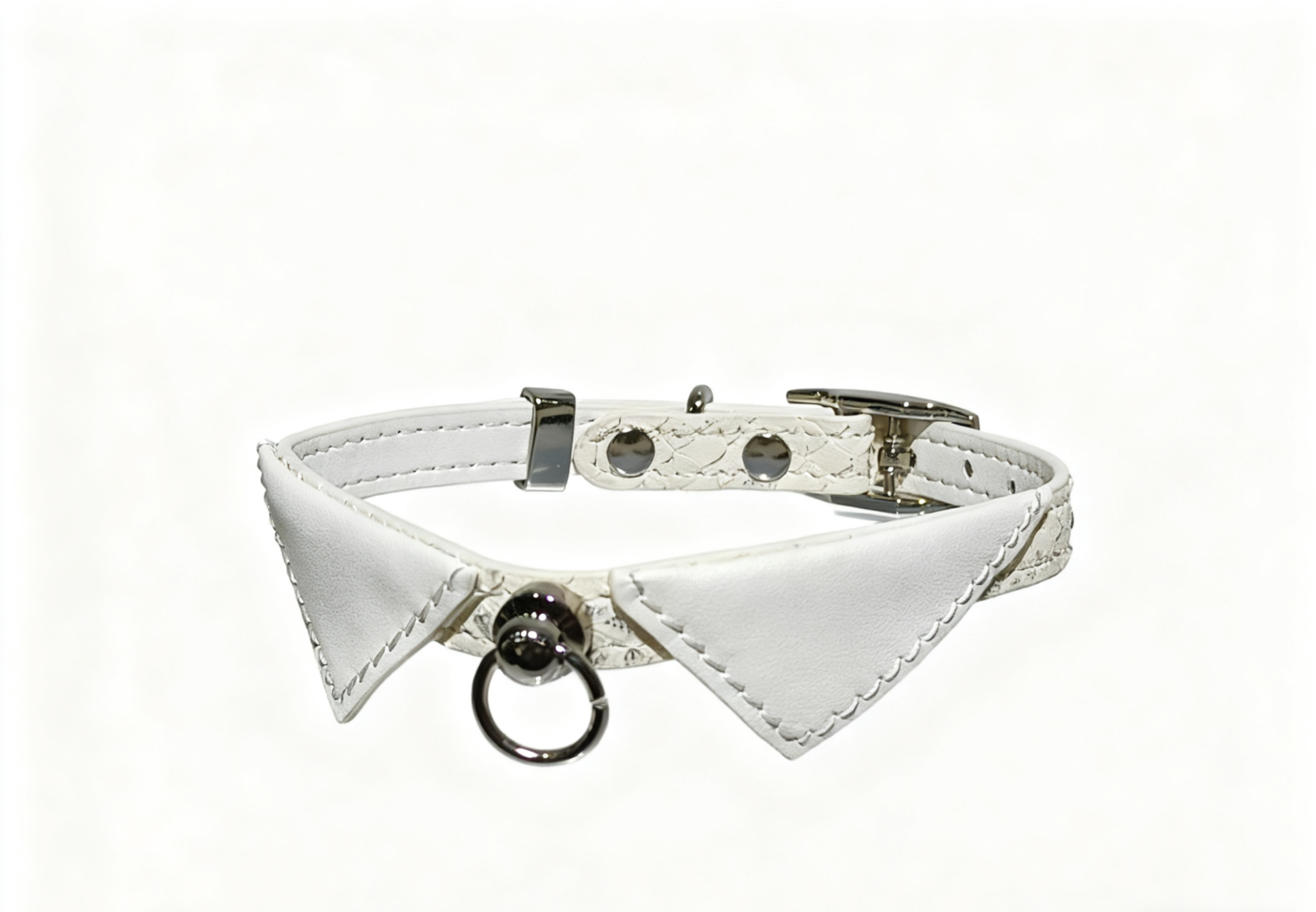 Haute Couture Knife-cut Snake Pattern Sequin Collar