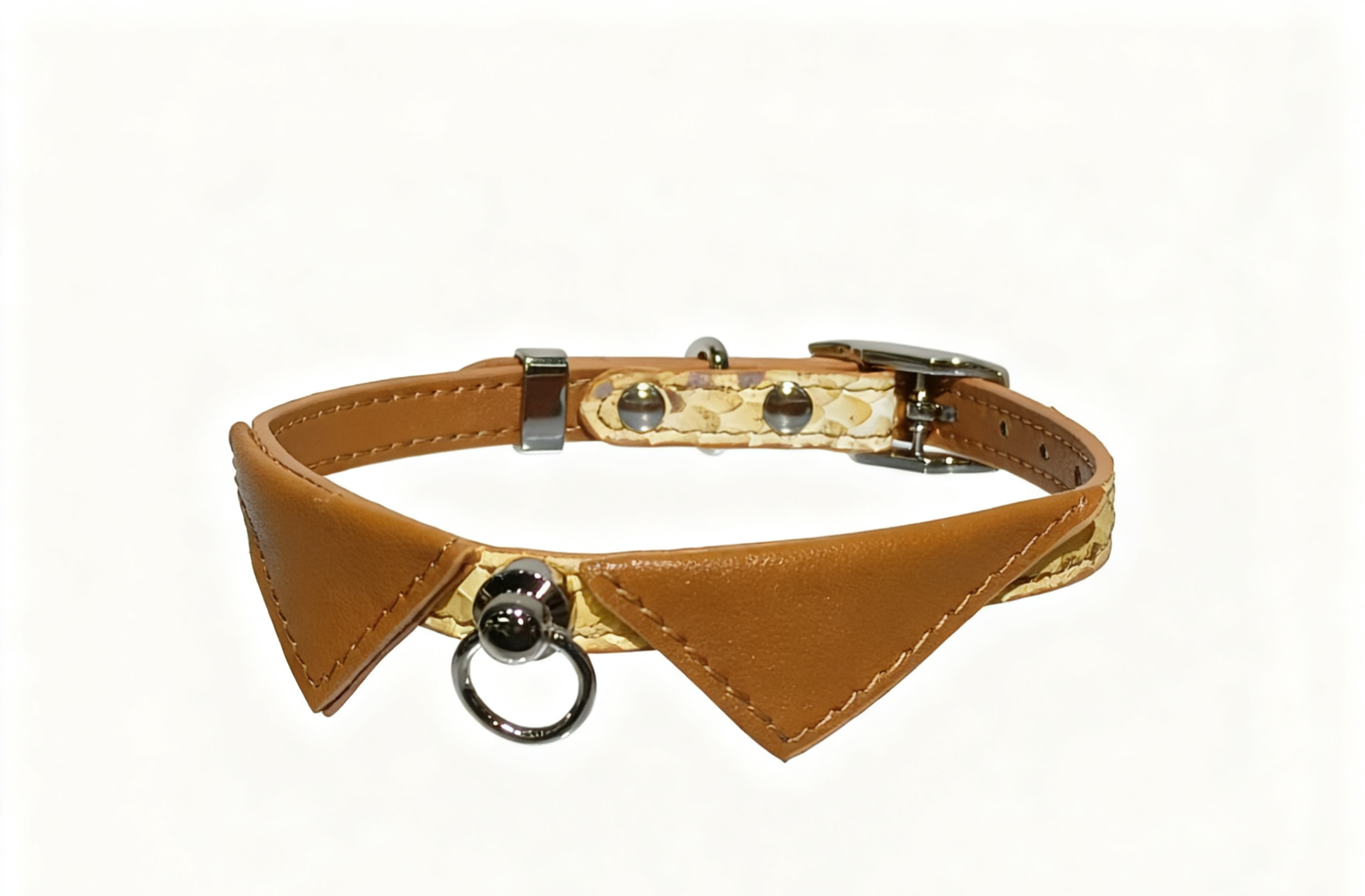 Haute Couture Knife-cut Snake Pattern Sequin Collar